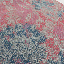 Load image into Gallery viewer, 名古屋帯 正絹 紹巴織 ペイズリー柄 八寸帯 紫色 カジュアル 仕立て上がり 着物帯 長さ335cm