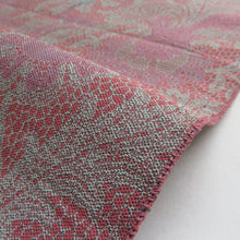 Load image into Gallery viewer, 名古屋帯 正絹 紹巴織 ペイズリー柄 八寸帯 紫色 カジュアル 仕立て上がり 着物帯 長さ335cm