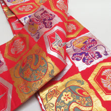 Load image into Gallery viewer, その他帯 ガールズ 赤色：正絹　橙色：人絹