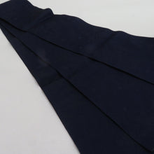 Load image into Gallery viewer, 浴衣帯 2本セット ポリエステル100% パープル x ネイビー 牡丹 椿 袴下帯 半巾帯 細帯 洗える 仕立て上がり 長さ360cm