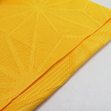 Load image into Gallery viewer, 浴衣帯 3本セット ポリエステル100% イエロー レッド 麻の葉 無地 袴下帯 半巾帯 細帯 洗える 仕立て上がり 長さ360cm