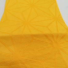 Load image into Gallery viewer, 浴衣帯 3本セット ポリエステル100% イエロー レッド 麻の葉 無地 袴下帯 半巾帯 細帯 洗える 仕立て上がり 長さ360cm