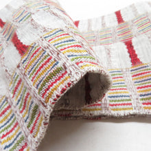 Load image into Gallery viewer, 半幅帯 紬さがの 白茶色 米沢織 木綿 日本製 細帯 小袋帯 半巾帯 長さ350cm