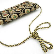 Load image into Gallery viewer, 和装バッグ ビーズバッグ 2点セット ブラック ハンドバッグ パーティーバッグ レトロ 着物バッグ 洋装 和小物