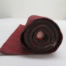Load image into Gallery viewer, 反物 着尺 ウール レーヨン 交織 赤色 幾何学 糸止め有 未仕立て 女性着物用 着物生地 普段きもの カジュアル 長さ1200cm