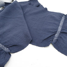 Load image into Gallery viewer, 男帯 紬 大人用 兵児帯 正絹 青紺色 カジュアル メンズ へこ帯 男物 普段着物用 長さ300cm