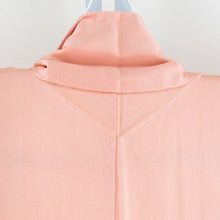 画像をギャラリービューアに読み込む, 付下げ 菊に梅文様 袷 広衿 橙色 正絹 仕立て上がり 紋なし カジュアル着物 身丈158cm