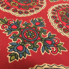 画像をギャラリービューアに読み込む, 京袋帯 花鳥丸文様 木綿 全通柄 赤茶色 カジュアル 仕立て上がり 着物帯 長さ380cm