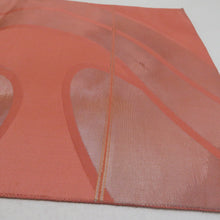 画像をギャラリービューアに読み込む, 袋帯 流水文 茶橙色 箔糸 正絹 六通柄 仕立て上がり 着物帯 長さ432cm