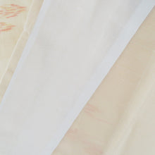 Load image into Gallery viewer, 夏着物 小紋 薄オレンジ色ｘ赤色ｘ黄色 雲模様 広衿 夏用 小柄イサイズ カジュアル 仕立て上がり 身丈154cm