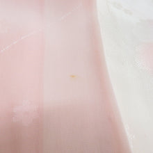 画像をギャラリービューアに読み込む, 振袖 長襦袢セット 正絹 紫色ｘピンク色ｘ多色 ぼかし 風景に花々文様 袷 広衿 成人式 卒業式 フォーマル 身丈160cm