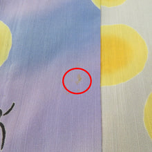 Load image into Gallery viewer, 浴衣 ツモリチサト 浴衣 ライトグレー×パープル系ぼかし ほたる ドット バチ衿 洗える着物 仕立て上がり 単品浴衣 蛍 花火大会 夏祭り 身丈151.3cm
