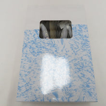Load image into Gallery viewer, 草履 ウレタン草履 刺繍鼻緒 Lサイズ相当 24.5～25.5cm適応 ブラック×ブルーグレーぼかし カジュアル レディース 女性 履物 新品 未使用