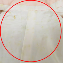 Load image into Gallery viewer, 子供着物 こども着物 ピンク×多色 花かご 女児用 四つ身 子どもきもの リメイク向き 練習用 シミあり 小物づくり用に 難あり