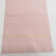 Load image into Gallery viewer, 名古屋帯 綴れ織り 一重太鼓 金糸 ピンク色ｘ緑色ｘ白色 花文様 お太鼓柄 カジュアル 正絹 仕立て上がり 長さ367cm