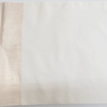 Load image into Gallery viewer, 袋帯 パステル系 金色ｘピンク色ｘ薄緑色 横段文様 六通柄 正絹 フォーマル 仕立て上がり 着物帯 長さ440cm