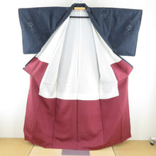 Load image into Gallery viewer, 紬 着物 ネイビー