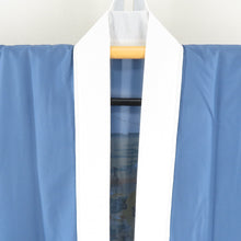 Load image into Gallery viewer, 襦袢 正絹 男性用 東海道風景文様 青色 長襦袢 カジュアル メンズ 着物用 身丈144cm