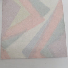 画像をギャラリービューアに読み込む, 袋帯 パステル系 白色ｘピンク色ｘ薄青色 幾何学文様 全通柄 銀糸 正絹 礼装 フォーマル 着物帯 長さ424cm