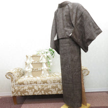 Load image into Gallery viewer, 紬 着物 ブラウン