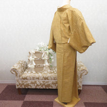 Load image into Gallery viewer, 紬 着物 イエロー