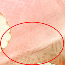 Load image into Gallery viewer, 子供着物 昔 女児用 一つ身 赤×多色 花車 地模様あり 女の子用 3才向き リメイク向き 小物づくり 材料 古布 五三の桐 五つ入り 難あり