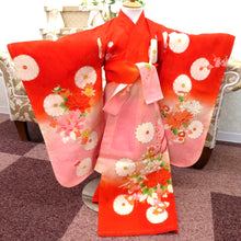 Load image into Gallery viewer, 子供着物 レッド