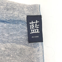 Load image into Gallery viewer, 和小物 藍染 ストール 手染め シルク レーヨン 薄手 50×180cm