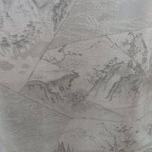Load image into Gallery viewer, 紬 渋緑 墨絵 裂取調 広衿