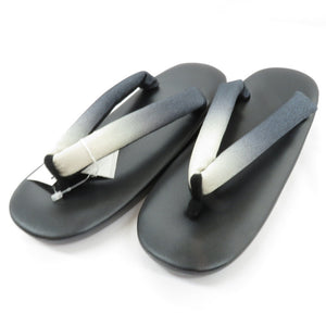 Sandbody urethane sandals black beige x gray whaling nasal long length 24.0cm Ladies footwear urethane sole casual