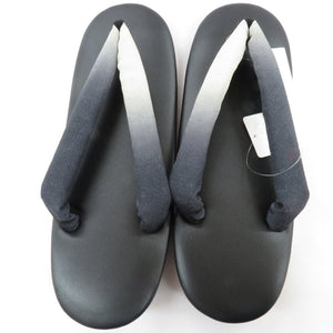 Sandbody urethane sandals black beige x gray whaling nasal long length 24.0cm Ladies footwear urethane sole casual