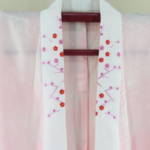 Kimono Benzen Set Character Folding Crane Pure Pure Silk Lined Lined Collar Red College Graduation Formal Tailoring Kimono Step Star 167cm