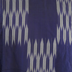 Antique Purple Purple Ar arrow Fleet Purpose Lined Bee Collar Silk Retro Meiji Taisho Romance 145cm
