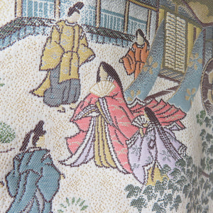 Kuromyode Koori Kori Kaori Heian Land Palace Collective Pure Silk Pure Wings Gree Sanpiri Crest Lined Wide Collar Pouest Kimono Formal Tailor 154cm