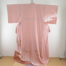 Load image into Gallery viewer, Visiting Sakura Pattern Kinya Kin Azen Writers Salmon Pink Lined Lined Wide Color Crestless Tailor