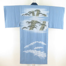 Load image into Gallery viewer, Matsunobun for men for men, blue sleeve warrior, long undergarment casual men&#39;s kimono 133cm beautiful goods