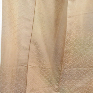 Color Discon Pure Silk Pure Silk Blower Aomi Wan Crest Light Brown Lined Lined Wide Collar Crest No Tailor