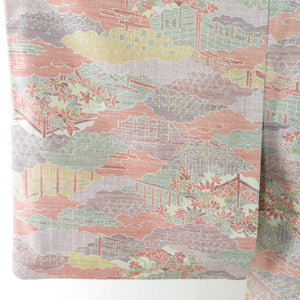 Wool Kimono Single Cloud Clouds Park Woven Pattern Multi Color Bee Collar Casual Kimono Normal Kimono Tailor 156cm