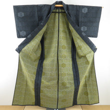 Load image into Gallery viewer, Wool kimono single garment turtle bale bracket black brown collar casual kimono everyday kimono tailor
