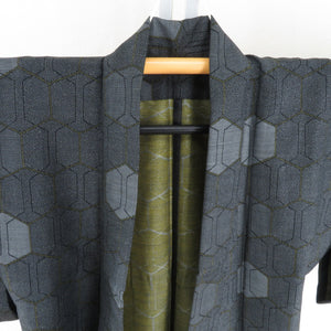 Wool kimono single garment turtle bale bracket black brown collar casual kimono everyday kimono tailor