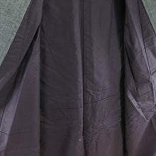 Load image into Gallery viewer, Male kimono Tsumugi ensemble lined gray gray pure silk male men&#39;s tailor -tailored kimono men&#39;s goods casual height 142cm