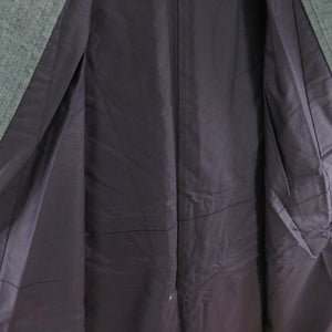 Male kimono Tsumugi ensemble lined gray gray pure silk male men's tailor -tailored kimono men's goods casual height 142cm