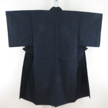 Load image into Gallery viewer, Men&#39;s kimono ensemble wool single garment for dark blue men Men&#39;s tailored kimono men&#39;s casual height 129cm beautiful goods