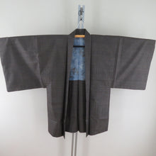 Load image into Gallery viewer, Men&#39;s kimono Tsumugi Kame shell Ensemble set set lined brown pure silk male men&#39;s tailoring men&#39;s tailoring kimono men