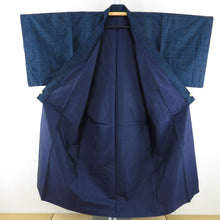Load image into Gallery viewer, Male kimono pongee ensemble lined navy blue pure silk men for men men&#39;s tailoring kimono men&#39;s goods casual height 146cm