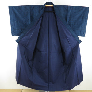 Male kimono pongee ensemble lined navy blue pure silk men for men men's tailoring kimono men's goods casual height 146cm