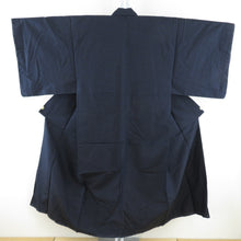 Load image into Gallery viewer, Male kimono Tsumugi ensemble Lined blue blue pure silk male men&#39;s men&#39;s tailoring kimono men&#39;s goods casual height 145cm