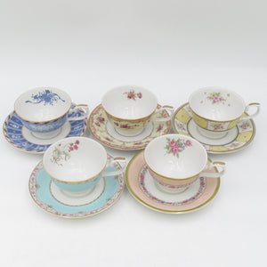 NARUMI Narumi Tableware Floral Boutique Coffee & Saucer 5 Customer Set Box