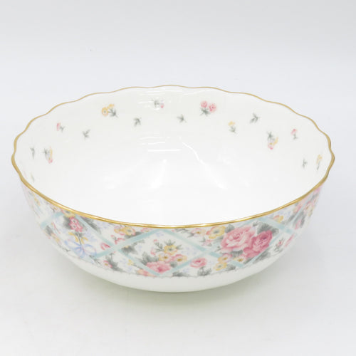 NORITAKE Noritake Tableware Wedding Mall 21cm Salad Ball Pattern Ribbon White Green