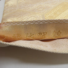 Load image into Gallery viewer, Back Obi Hoto Aya Saga Nishiki Shinko Word Pure silk gold gold thread All pattern pure silk formal tailoring kimono band length 430cm